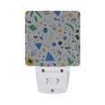 thumbnail image 5 of Yayeee LED Plug in Night Light for The Home with Auto Dusk to Dawn Light Sensors, 2 Pack, Blue Simple Shapes, 5 of 6