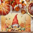 thumbnail image 2 of Fall Placemats Set of 4 Pumpkin Gnome Place Mats Thanksgiving Placemat Berry Orange Fallen Maple Leaves Table Mats for Dining Kitchen Table Holiday Dinner Party Home Fall Decorations 13x19 Inch, 2 of 8
