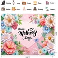 thumbnail image 5 of 8X6FT Mother's Day Backdrop Pink Flowers Love Backdrop Family Party Background Mother's Day Party Banner Studio Props, 5 of 10