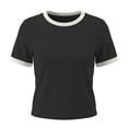 thumbnail image 1 of Playera Quarry para Dama, Manga Corta Negro Talla G, 1 of 4