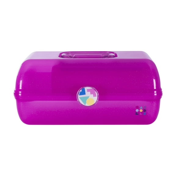 Caboodles On-The-Go Girl Makeup Box, Purple Sparkle