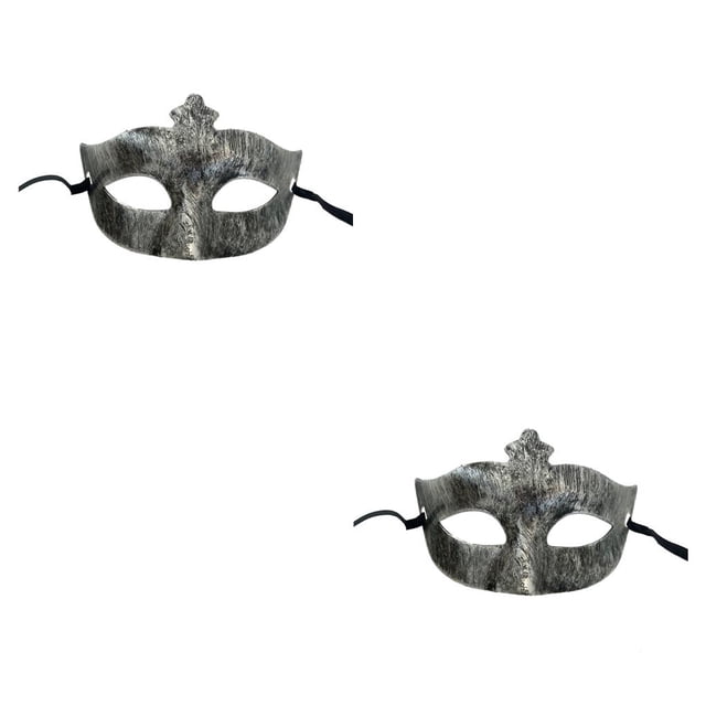 Minnieouse Accesorios de media cara Personalidad antigua Masquerade Party Performance Dance Regalos para Halloween antiguo dorado plata antigua 2piezas Minnieouse CBP372939