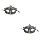 thumbnail image 4 of Sonducket Media cara Retro Masque Masquerade Disfraces Mardi Gras Fiesta veneciana Actuación Cumpleaños Halloween plata antigua plata antigua 2piezas Sonducket CBP372939, 4 of 6