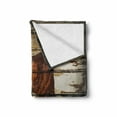 thumbnail image 2 of Flag Soft Flannel Fleece Throw Blanket, Grunge California Flag on Rustic Boards Grunge Weathered Design, Cozy Plush for Indoor and Outdoor Use, 60" x 80", Vermilion Brown, by Ambesonne, 2 of 6