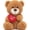 Heart-Dark Brown, variant on MaoGoLan 11'' Teddy Bear Stuffed Animal Cute Bear with Heart Plush Toy