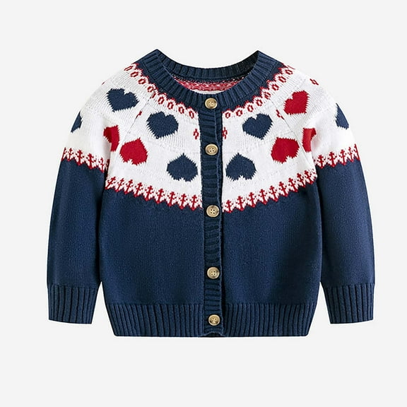 Girls Cardigan Sweaters Kids Fashion Hollow Out Knit Pullover Clothes Fall Soft Knit Pullover Jumper Tops Navy 3 Years