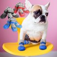 thumbnail image 1 of Xihbxyly Zapatos para Perros, Suela de Goma Antideslizante, Protegen de Superficies Frías y Calientes, Tracción Antideslizante para Perros, Uso En Interiores y Exteriores, Protección para Todo Tipo d, 1 of 3