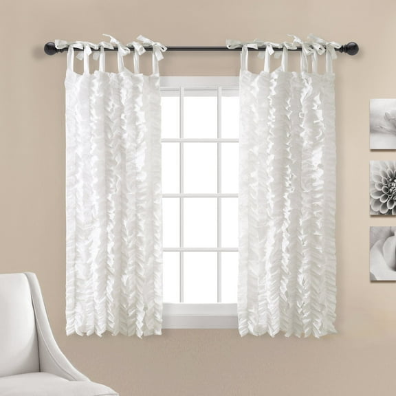 Lush Decor Sophia Ruffle Window Curtain Set