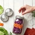 thumbnail image 7 of 12-Piece Glass Fermentation Jar Set, 2 Pack Wide Mouth Mason Jars with Airlock Lids & Glass Weights, Complete Kit with Gaskets & Lid Lifter for Pickling, Kimchi, Kombucha & Fermented Foods, 7 of 7