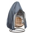 thumbnail image 1 of Single Cubierta colgante para silla tipo huevo para exteriores, con cremallera, para Patio, jardín, Patio, columpio de mimbre, Protector impermeable, 1 of 5