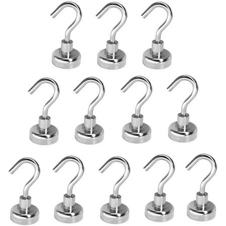

12 magnetic hooks force 8KG magnets 16 mm Magnetic for doors cupboards ceilings fittings industrial fittings