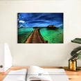 thumbnail image 3 of Elephant Stock Maldives Bungalow Dock Wall Art - Horizontal Canvas Wall Art - Living Room Wall Decor - Nautical Canvas - Blue And Brown Decor - 12" x 8", 3 of 8