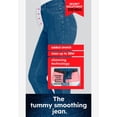 thumbnail image 4 of Woman Within Plus Size Petite Stretch Built-In Slimming Panel Straight Leg Jeans, 4 of 6