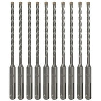 S Satc 10PCS 3/16"x6" SDS Plus Rotary Hammer Concrete Masonry Carbide Tip Drill Bit Set