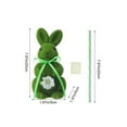 Easter Bunny Decor Ornament | Simulated Flocked Foam Rabbit Figurine ...