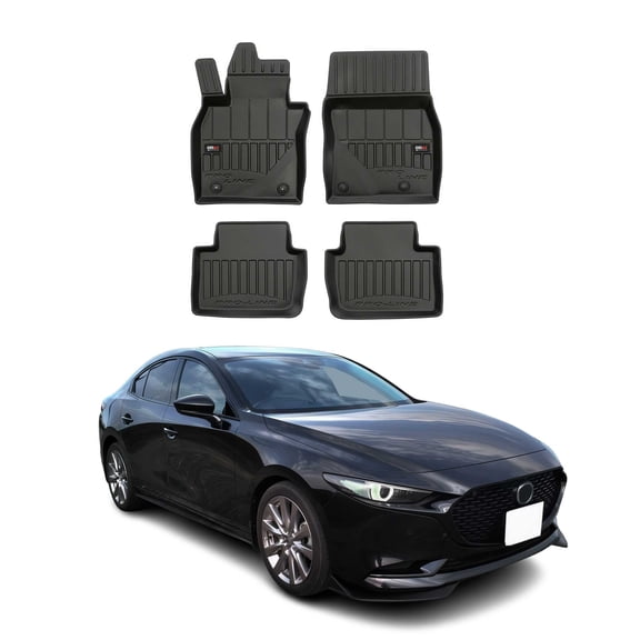 OMAC Premium Floor Mats for Mazda 3 2019-2026 All-Weather Heavy Duty 4Pcs