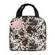 thumbnail image 1 of Disketp Cow Skin Bolsa Térmica para Almuerzo para Hombre y Mujer, Ideal para Trabajo, Senderismo y Picnic, 1 of 8
