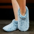 thumbnail image 2 of Cozylook Fuzzy Slippers for Women Indoor with Non-Slip Grippers, Warm Fluffy Sherpa Lined - Soft Sole House Sock Shoes, 2 of 7