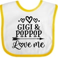 thumbnail image 3 of Inktastic Gigi and Poppop Love Me Girls Baby Bib, 3 of 4