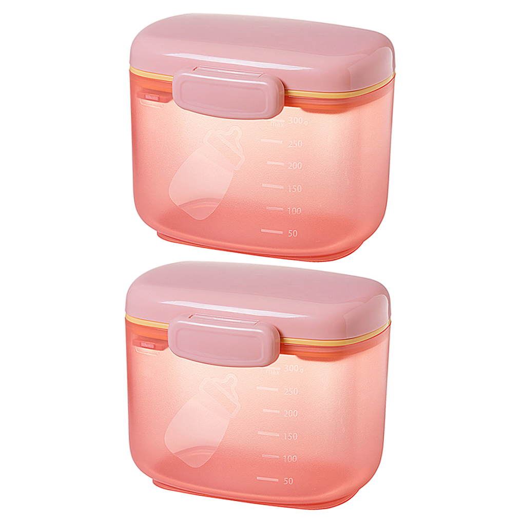ELAYARD Pink Silicone Formula Dispenser Set, Portable Leakproof Storage for Pieces