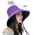 thumbnail image 6 of Harmtty Sun Bucket Hats for Men Women Wide Brim Summer UV Protection Hat for Outdoor Fishing Hiking Camping Beach, 6 of 8