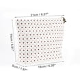 thumbnail image 2 of 1 Pc Bolsa de Cosméticos de Lunares para Mujeres para Vacaciones y Actividades al Aire Libre Blanca Caqui Algodón Blanco, Caqui-S, 2 of 3