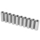 thumbnail image 2 of Long Rod Nut, Long Rod Coupling Hex Nut Wear Resistant Silver High Hardness 10PCS For Installation ANGGREK Otros, 2 of 8