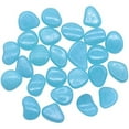 thumbnail image 2 of 100Pcs Glow in The Dark Pebbles Outdoor Decor Glow Decorative Stones Rocks Pebbles Artificial Fish Tank Decorative Rocks for Aquarium Garden Fish Tank, 2 of 7