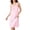 ZA-Pink-ladies pajamas sleepwear, variant on Frostluinai Nightgowns for Women Sleeveless House Dress Ruffle Nightshirt Wide Strap Sleep Shirts Sleepwear Comfy Soft Mini Pajamas Dress