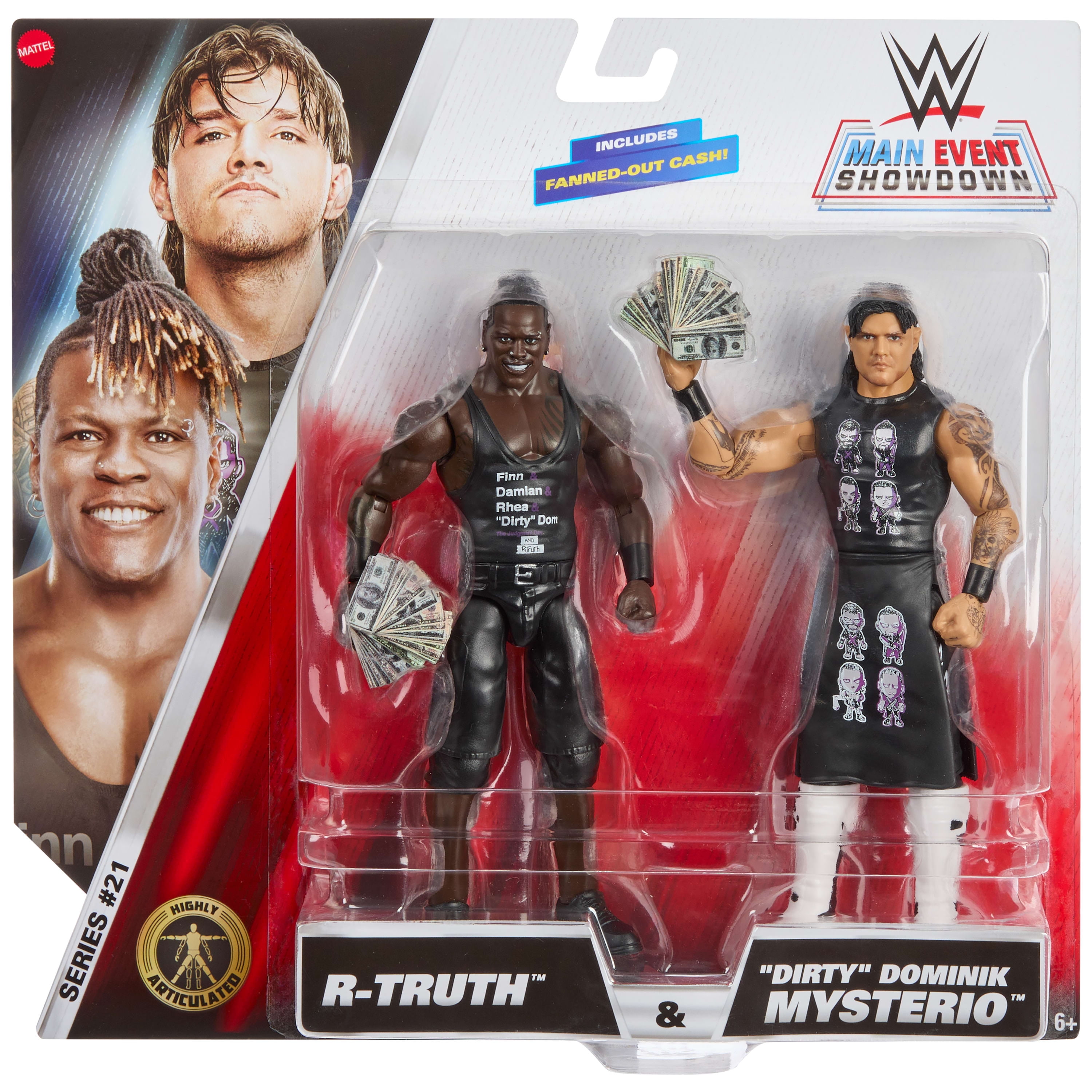 WWE-Figurines articulées R-Truth vs 'Dirty' Dominik Mysterio