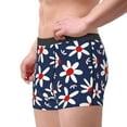 thumbnail image 2 of Kdxio Men's Boxer Briefs with Daisy Flowers Print - Comfortable and Breathable Underwear for Everyday Wear, 2 of 5