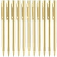 thumbnail image 2 of 6/12 Pack Gold Slim Ballpoint Pens Black ink Medium Point(1 mm), Nice Gold Pen Gift for Wedding Business Office Students Teachers Guest, 2 of 5