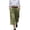 Army Green_#01, variant on Womens Linen Capri Pants Summer Wide Leg Palazzo Pant Cotton Dressy Casual Cropped Gaucho Pant Culottes with Pockets,Black L