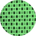 thumbnail image 1 of Ahgly Company Indoor Round Oriental Emerald Green Modern Area Rugs, 6' Round, 1 of 4