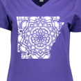 thumbnail image 4 of Inktastic Arkansas Silhouette Mandala Women's V-Neck T-Shirt, 4 of 5