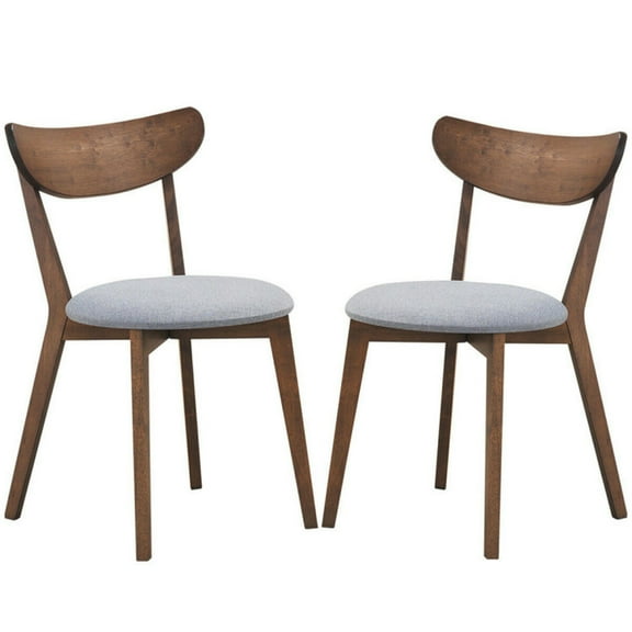 Spaco Set of 2 Dining Chairs Upholstered Curved Back Side, Lounge Chair, Dining Room Chair for Kitchen, Dining, Bedroom, Living