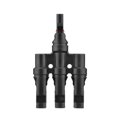 thumbnail image 3 of Graflsoa High-Performance MC4 Solar Connector - Flame Retardant, Waterproof, Dustproof, Black T-Type for Parallel Panel Connections, 3 of 7
