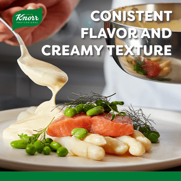 (4 pack) Knorr Professional Hollandaise Sauce Mix, Shelf Stable, Vegetarian, Gluten Free, 30.2 oz