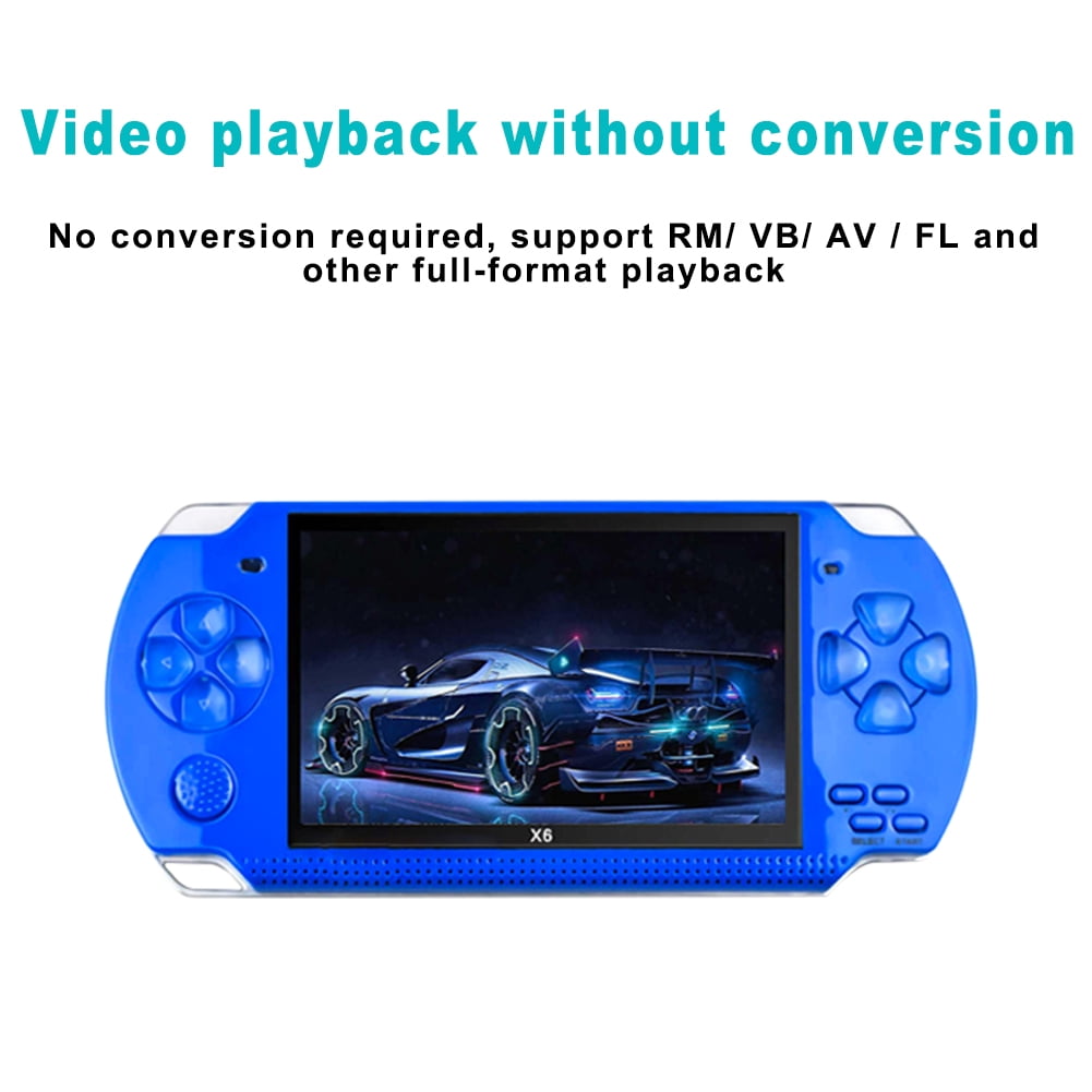 Generic PSP Handheld Game Machine X6, 8GB, 4.3 inch Screen, Built-in Over  10000 Free Games, Black