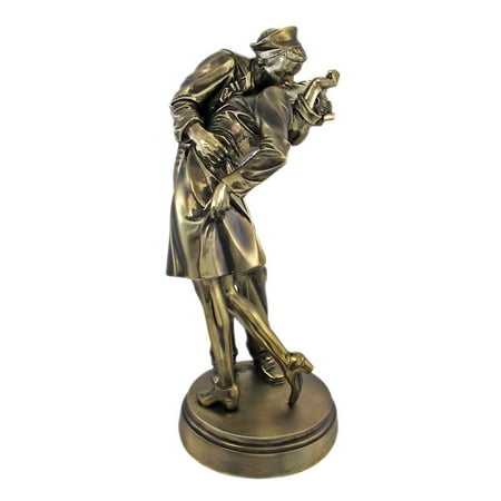 12 Inch Sailor Kissing Nurse Historic Navy Scene Resin Statue Figurine, Perfect gift for those that love Love By (Best Love Scenes Anime)