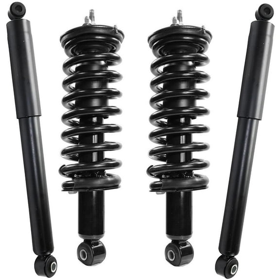 Detroit Axle - 2.5L Struts Shocks for 2005-2019 Nissan Frontier 2009-2012 Suzuki Equator 2 Front Struts with Coil Spring Assembly 2 Rear Shock Absorbers 2010 2011 Replacement Suspension Kit