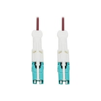 Eaton Tripp Lite Series 400G Duplex Multimode 50/125 OM4 Fiber Optic Cable (CS-PC/CS-PC), Round LSZH Jacket, Magenta, 3 m - Network cable - CS/PC multi-mode (M) push/pull to CS/PC multi-mode (M) push/pull - 3 m - fiber optic - duplex - 50 / 125 micron - OM4 - white, magenta, aqua