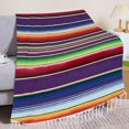 thumbnail image 1 of Camino de mesa mexicano Kabnic | Sarape grande de algodón con flecos cuadrados | Perfecto para fiestas y bodas mexicanas | Mantel ideal para exteriores, 215 x 35 cm, 1 of 6
