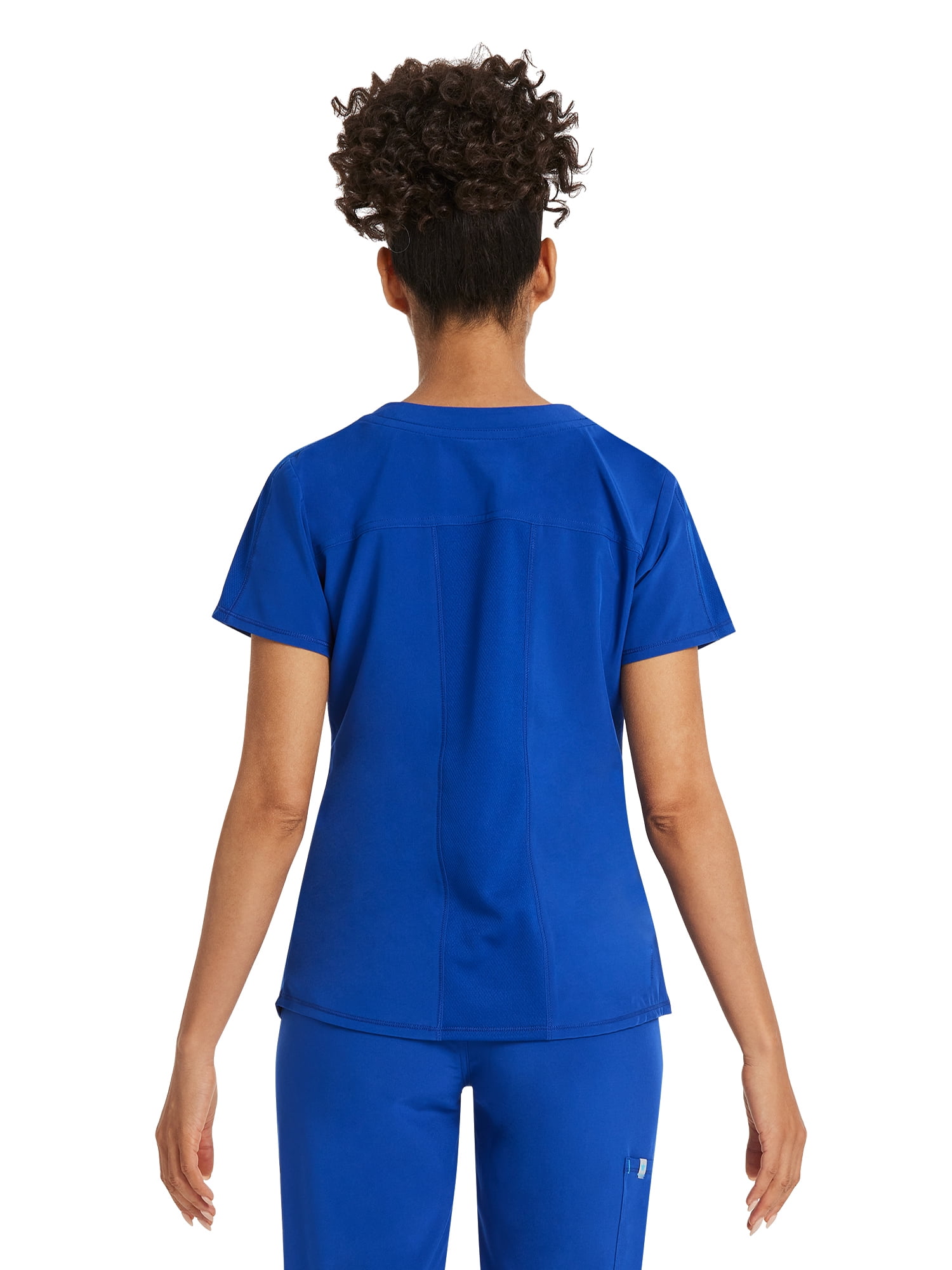Scrubstar Women's Premium Performance Stretch Double V-Neck Scrub Top, Sizes XS-3XL