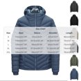 thumbnail image 2 of Solid Color Men's Coats Casual Detachable Hat Warm Buttons Mens Jackets and Coats Winter Coat Men, 2 of 8