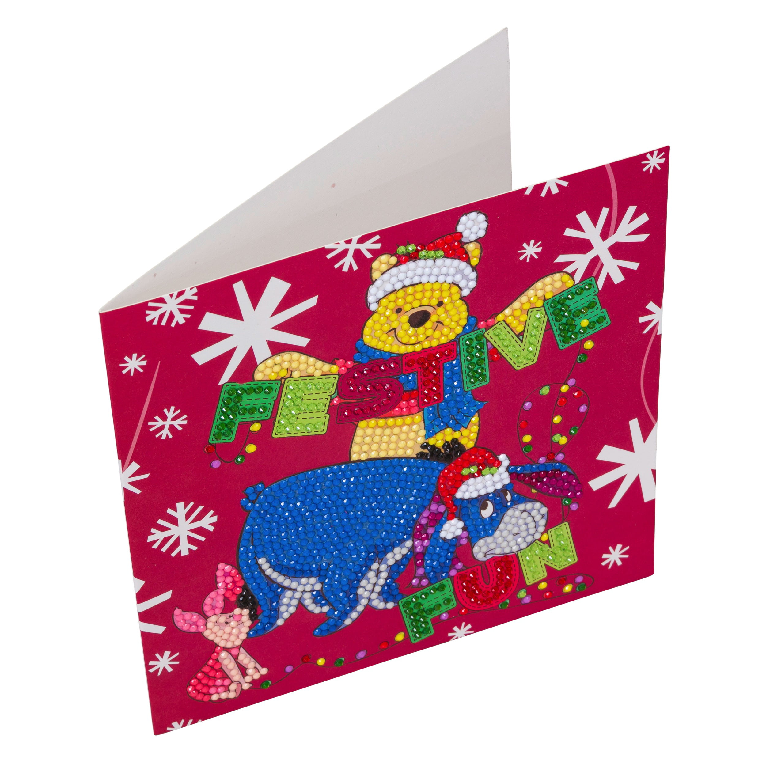 Craft Buddy Traditional Christmas Crystal Art Card-Making Kit