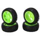 thumbnail image 3 of Piezas Ruedas RC Neumáticos de Rally de 75 mm Goma para Wltoys 144001 1/14 RC Reemplazo de reparación de automóviles Todoterreno Verde, 3 of 8