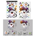 thumbnail image 3 of Halloween Static Cling Window Decals Cartoon Pumpkin Bat Design Removable Stickers for Glass Door Party Decorations, 3 of 6