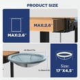 thumbnail image 3 of Wizlet Foldable Semi-Circular Cat Desk Bed, Space-Saving Clip-On Cat Bed with Soft Faux Fur for Desktop_A, 3 of 8