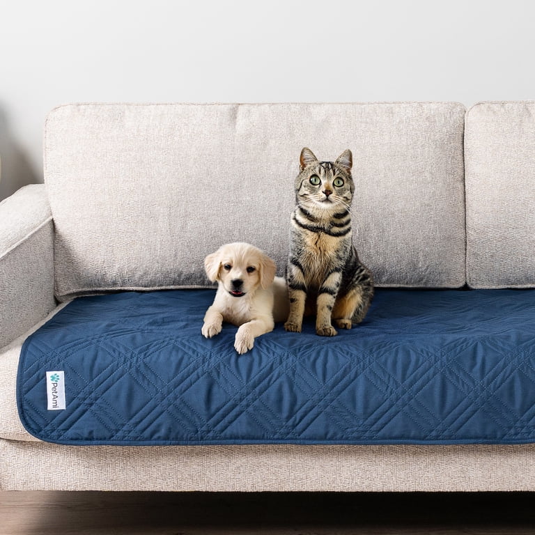 PetAmi Waterproof Couch Cover, 30x70 Inch Blue photo 7